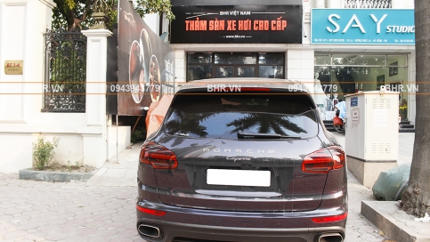 Thảm lót cốp ô tô Porsche Cayenne giá tại xưởng, rẻ nhất Hà Nội, TPHCM